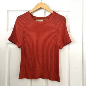 Philosophy Ribbed Knit Sweater Top Sz S